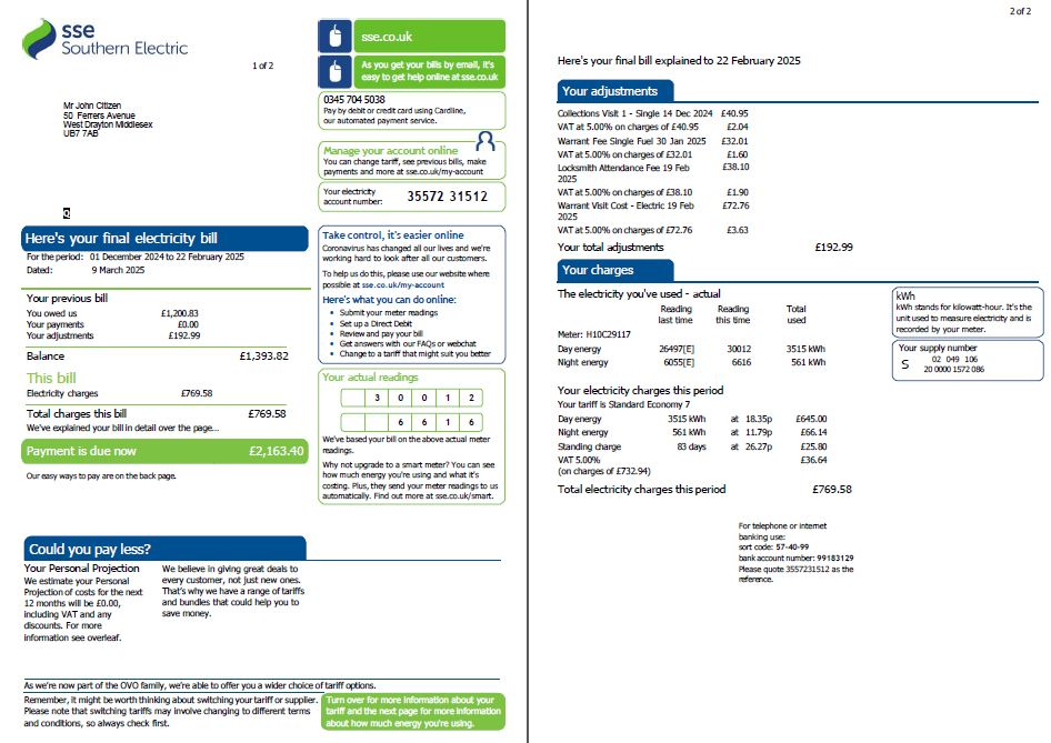  Minol USA business utility bill 